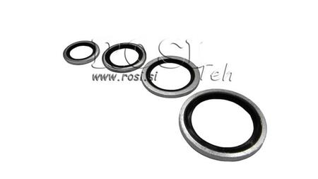 DICHTUNGSSCHEIBE MIT GUMMIRING 1/4'' - 13.70x20.70 mm