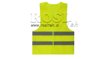 REFLEKSJONSVEST HØY SYNLIGHET ORANSJE/GUL