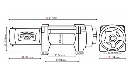 12 V SÄHKÖVINSSI DWH 3500 HD - 1588 kg - SYNTEETTINEN KÖYSI