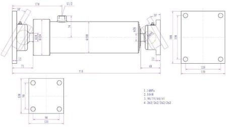 TELESKOPICKÝ VÁLEC 4 PRODLOUŽENÍ  1050MM K4B-7T