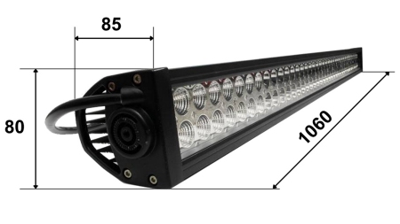LED MUNKAFÉNY - 80 LED 240W 12V-24V KOMBINÁLT 106CM MEGA
