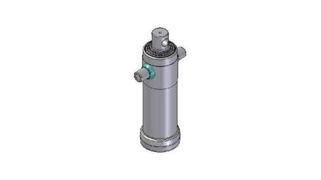 3046F -TELESCOPIC ZYLINDER STANDARD/LOCH 4 STUFEN HUB 1290 DURCHMESSER 124