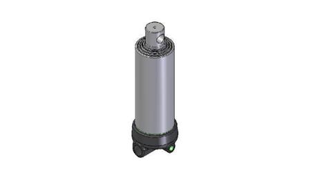 3644F -TELESCOPISK Sylinder HULL - HULL 4 GRADER SLAG 1050 FI 124