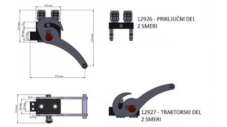 MULTI-FASTER KOBLING 2-veier BSP1/2 KOMPLETT NY TYPE