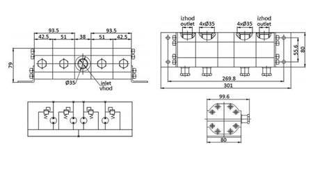 HYDRAULISK GEAR PUMPE FLOW 4/1 (6.4-13.2lit - maks.240bar) 3.1cc/SEG