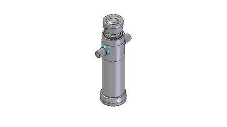 4022S -TELESCOPISK SYLINDER STANDARD/KULE 2 TRINN SLAG 695 DIAMETER 106