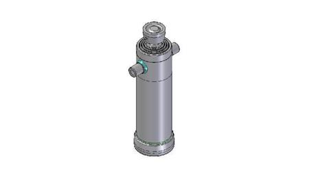 4044S -TELESCOPISK Sylinder STANDARD/KULE 4 STAGER SLAG 1700 DIAMETER 152