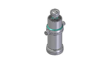 4045S -TELESCOPISK SYLINDER STANDARD/KULE 4 TRINN SLAG 1490 DIAMETER 170