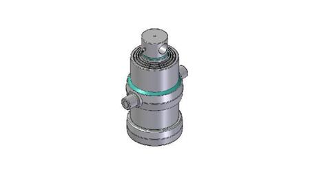 4080F -TELESCOPIC ZYLINDER STANDARD/LOCH 4 STUFEN HUB 1010 DURCHMESSER 190
