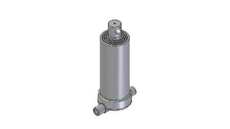4542F -TELESCOPISK CYLINDER INFERIOR – HÅL 4 GRADER SLAG 1220 FI 152