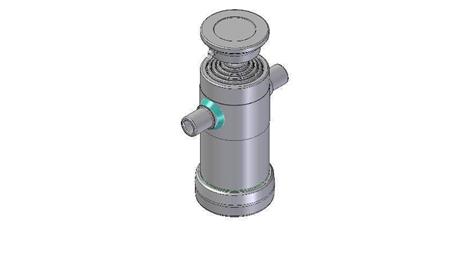 5021S -TELESCOPISK SYLINDER STANDARD/KULE 5 TRINN SLAG 830 DIAMETER 112