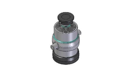 6050S -TELESCOPISK SYLINDER STANDARD/KULE 6 TRINN SLAG 1415 DIAMETER 215