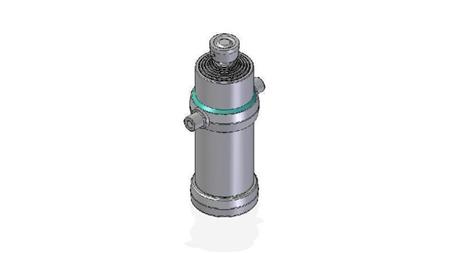 7021S -TELESCOPIC Sylinder STANDARD/KULE 7 TRINN REISE 2955 DIAMETER 190