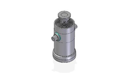 7034S -TELESCOPISK SYLINDER STANDARD/KULE 7 TRINN REISE 2482 DIAMETER 240