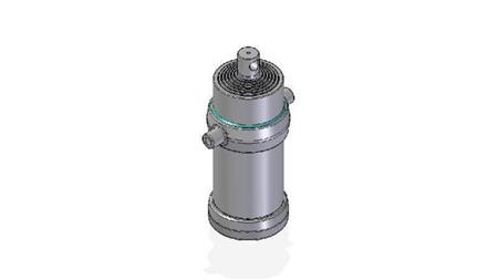7054F -TELESKOPSKI CILINDER STANDARD/LUKNJA 7 STOPENJ HOD 2905 FI 215
