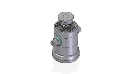 7062S -TELESCOPISK SYLINDER STANDARD/KULE 7 TRINN REISE 1912 DIAMETER 270