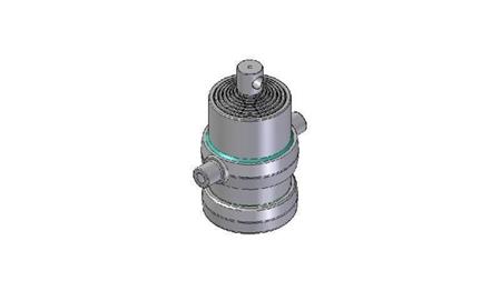 8002F - TELESCOPISK Sylinder STANDARD/HULL 8 TRINN SLAG 1540 DIAMETER 190