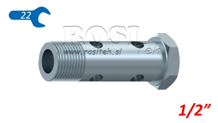 HYDRAULISK HUL BOLT DOBBEL 1/2