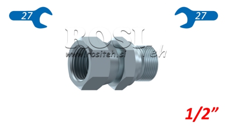 HYDRAULISK DOBBEL NØKKEL SVIVELMUTTER 1/2