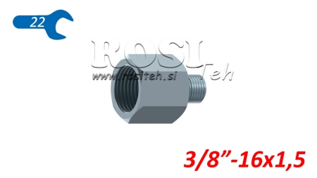 HIDRAVLIČNI ADAPTER MOŠKI-ŽENSKI 3/8-16x1,5