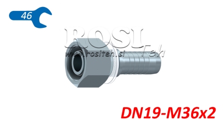 HYDRAULISK TILKOBLING DKOS 25 HUN DN19-M36X2
