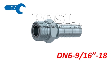 HYDRAULISK FORBINDELSE AGORFS HANN DN6-9/16-18