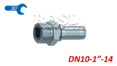 HYDRAULISCHER ANSCHLUSS AGORFS MÄNNLICH DN10-1