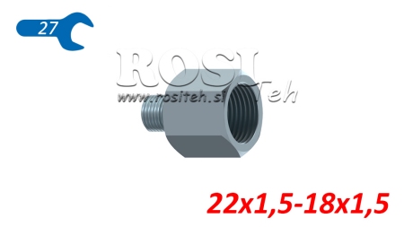 HYDRAULIKADAPTER MÄNNLICH-WEIBLICH 22x1,5-18x1,5