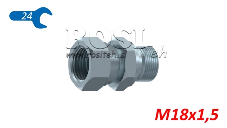 HYDRAULISK DOBBELKONTAKT SVIVELMUTTER M22X1,5