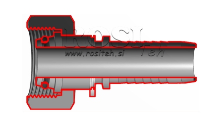 CONEXÃO HIDRÁULICA DKOL 18 L FÊMEA DN16-M26X1,5