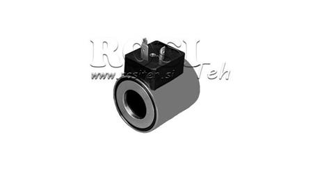 ELEKTROMAGNETISK SPOLING 12V DC FOR CETOP 3 VENTIL - fi 23.4mm-50.7mm 30W IP65
