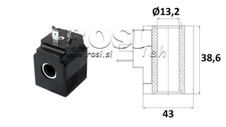 ELEKTROMAGNETISK SPOLING 230V AC - SAE08 - fi 13.2mm-38.6mm 22W
