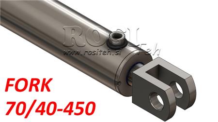 HYDRAULICKÝ VÁLEC VIDLICOVÝ 70/40-450