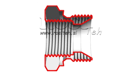 HYDRAULISK ADAPTER HAN-HUN 1 1/4-1