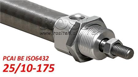 PNEVMATSKI CILINDER PCAI 25/10-175 BE ISO6432
