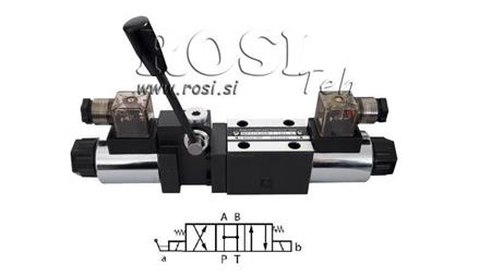 VÁLVULA HIDRÁULICA MANUAL Y ELECTROMAGNÉTICA CETOP 12/24/230V N3