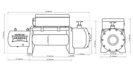 ELEKTRYCZNA WCIĄGARKA 24 V DWM 12000 HD - 5443 kg