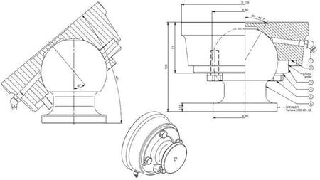 BALL FOR TELESKOPSYLINDER Φ 92 MAX. 50 TON