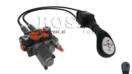 JOYSTICK 1x POGU AR PULKSTEŅU 1 m UN HIDRAULISKAIS VĀRSTS 2xP40 l. PELDOŠS