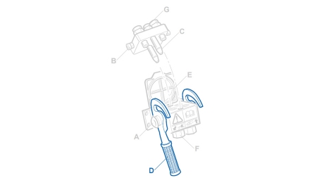 HENDEL FOR MULTI-FASTER 2VEIS 1/2 FAST DEL