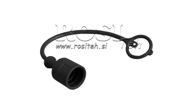BESKYTTENDE GUMMIBEHÆNG BLACK - HANNES QUICK COUPLINGS