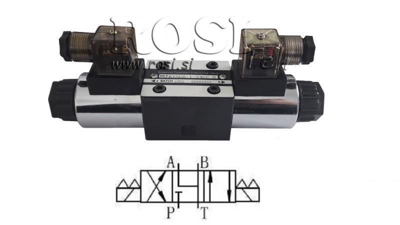 HYDRAULISK ELEKTROMAGNETISK VENTIL CETOP 3 12/24/230V N6