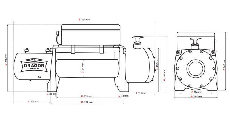 ELEKTRYCZNA WCIĄGARKA 24 V DWM 12000 HD - 5443 kg