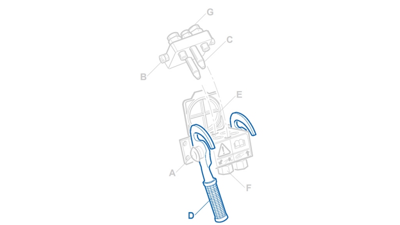 HENDEL FOR MULTI-FASTER 2VEIS 1/2 FAST DEL